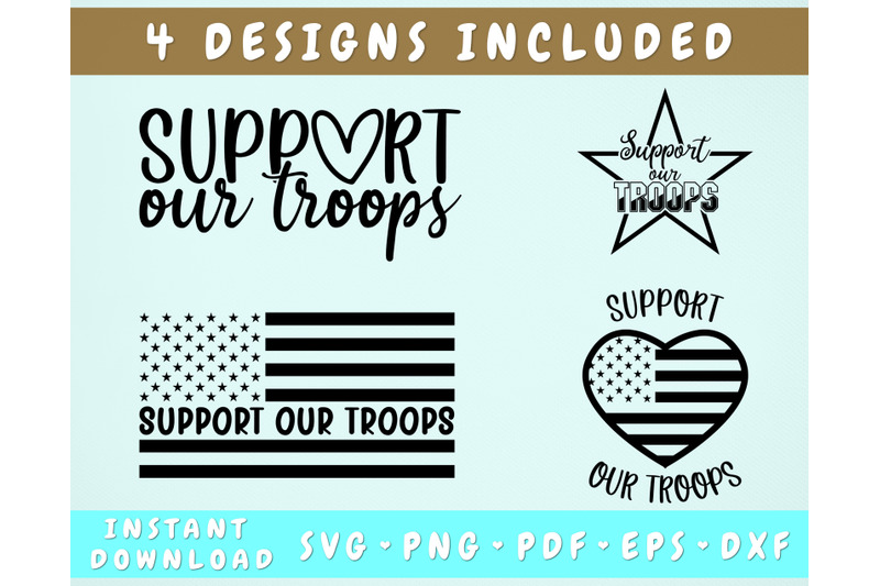 support-our-troops-svg-4-designs