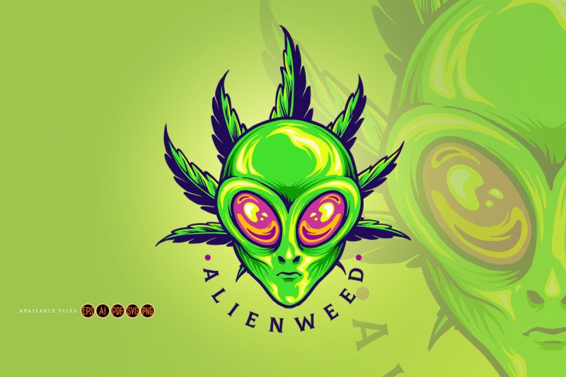 alien-weed-cannabis-leaf-cartoon