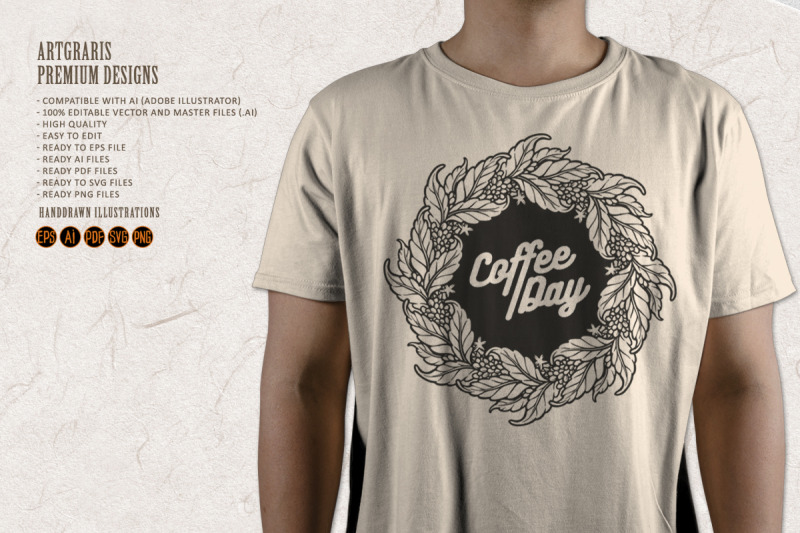 botanical-coffee-day-mandala-silhouette