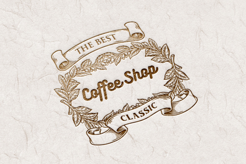 coffee-shop-classic-with-vintage-ribbon-silhouette