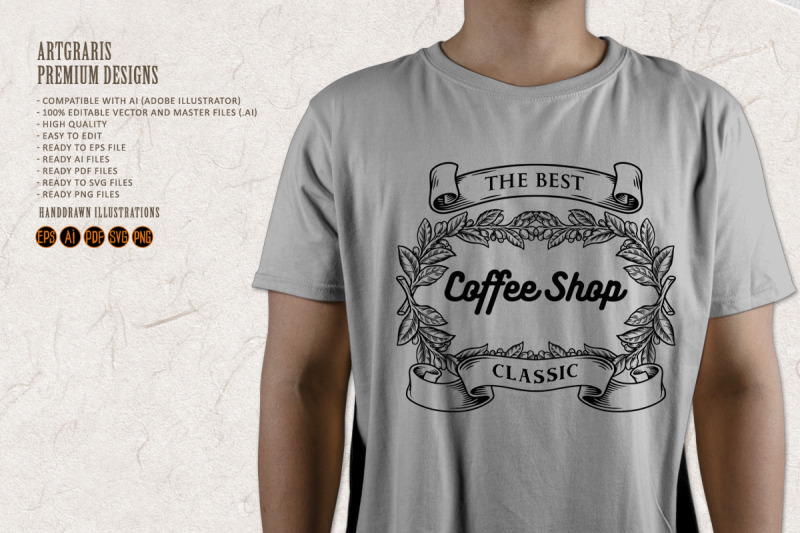 coffee-shop-classic-with-vintage-ribbon-silhouette