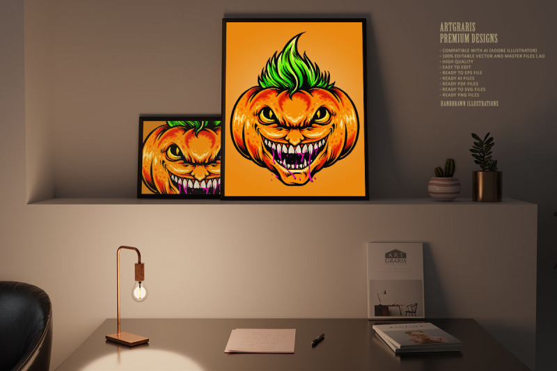 halloween-joker-pumpkins