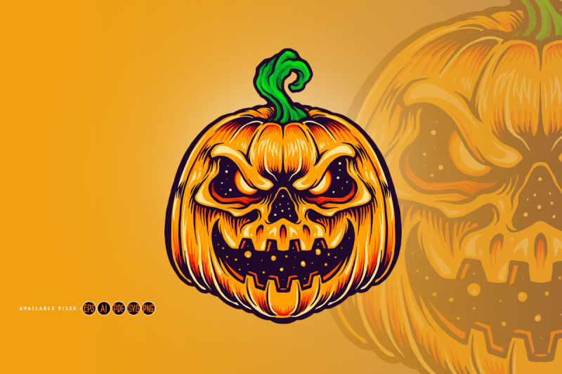 halloween-pumpkin-creepy-smile-mascot