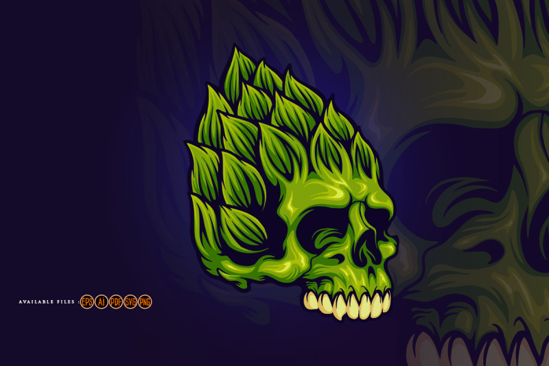 hop-brewery-beer-skull-mascot-illustrations