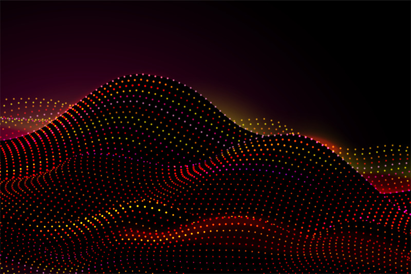 dots-digital-landscape-abstract-technology-sound-wave-data-science-p