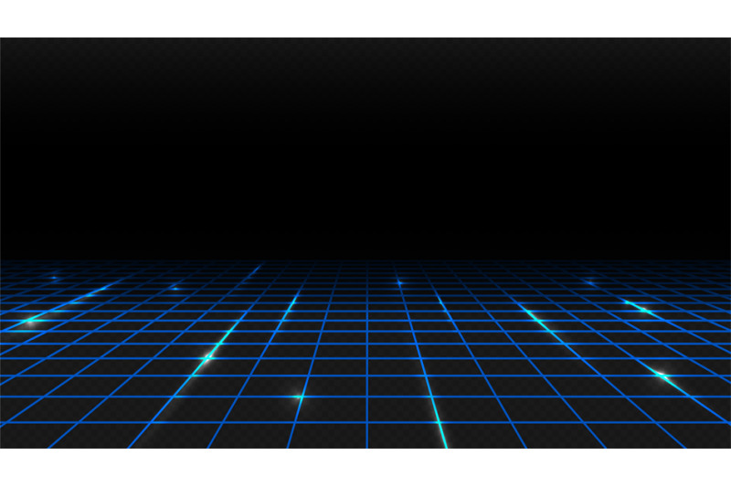 blue-shine-perspective-grid-digital-template-square-lighting-abstrac