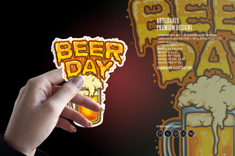 happy-beer-day-glass-mascot-illustrations