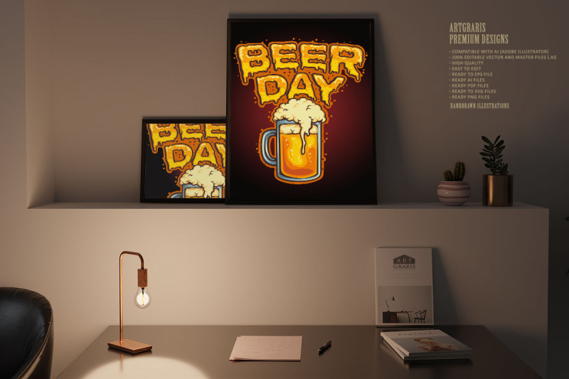 happy-beer-day-glass-mascot-illustrations