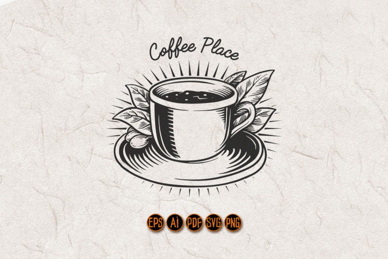 coffee-cup-vintage-logo-silhouette