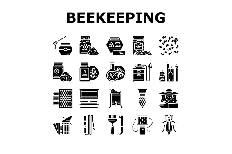 beekeeping-profession-occupation-icons-set-vector