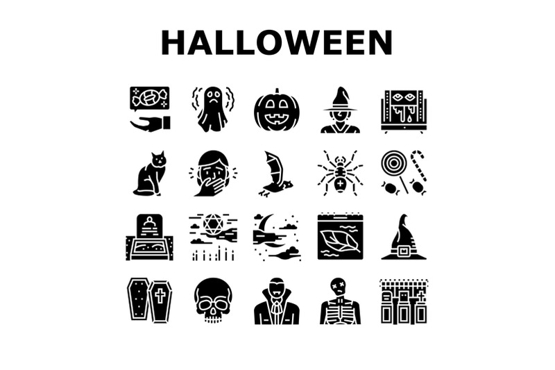 halloween-autumn-season-holiday-icons-set-vector