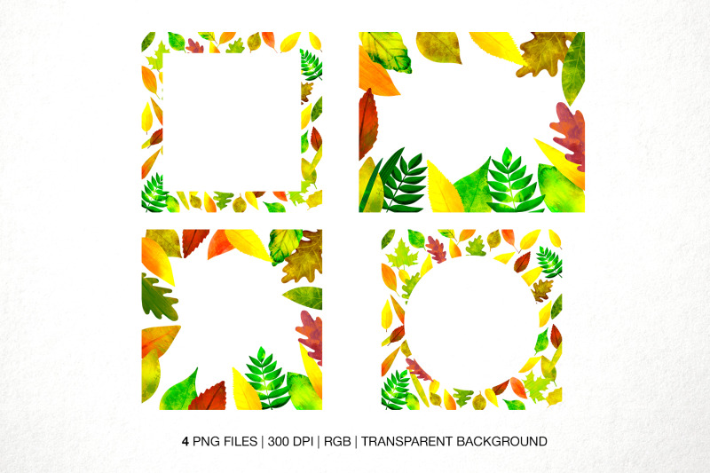 botanical-digital-watercolor-autumn-frames