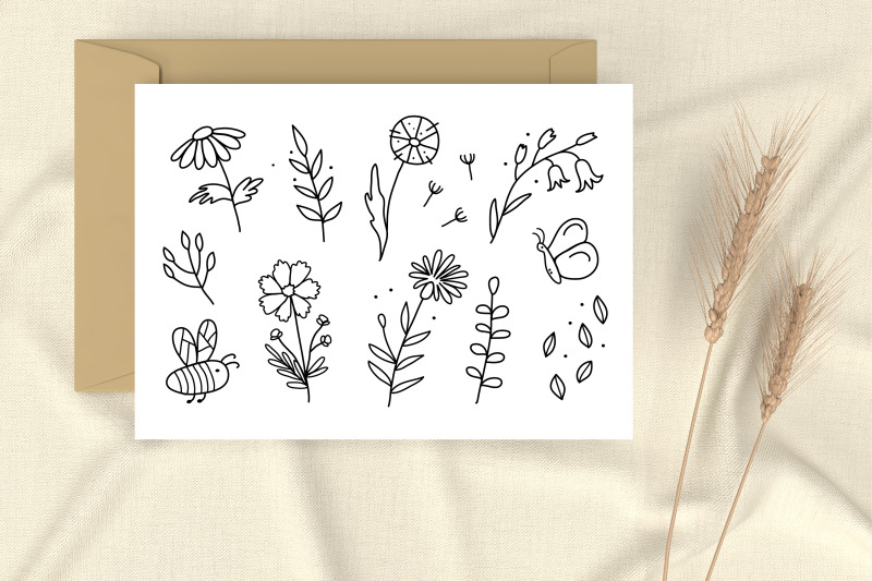 set-of-floral-illustrations-in-black-color-png