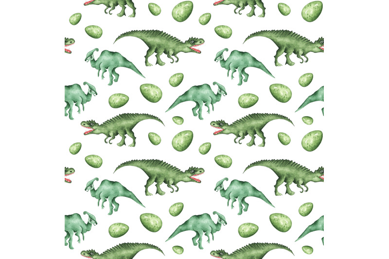 green-dinosaurs-watercolor-seamless-pattern-dino-baby-boy-pattern