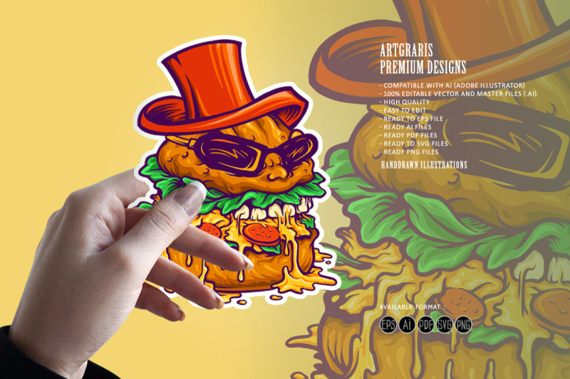 logo-badass-burger-fast-food-mascot