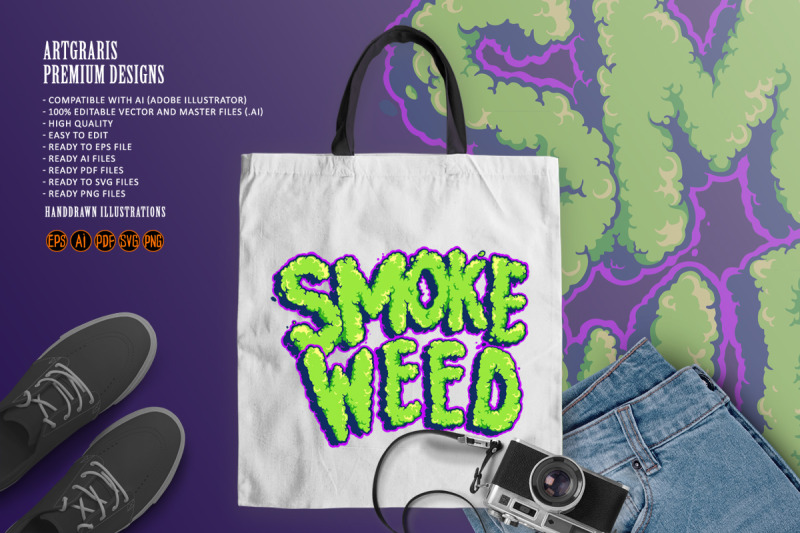 smoke-weed-everyday-typeface-cloud