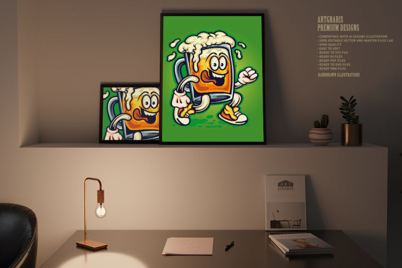 beer-glass-mascot-cartoon-cute-illustrations