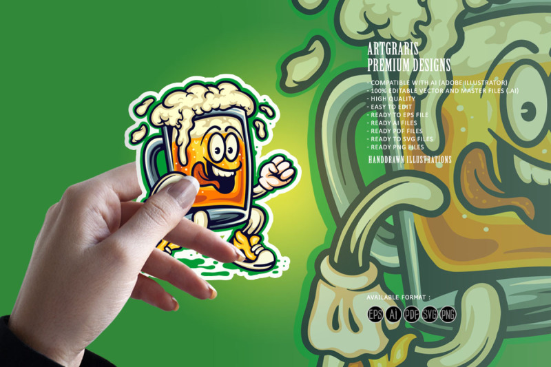 beer-glass-mascot-cartoon-cute-illustrations