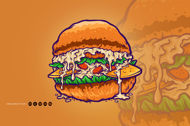 hamburger-fastfood-cartoon-style