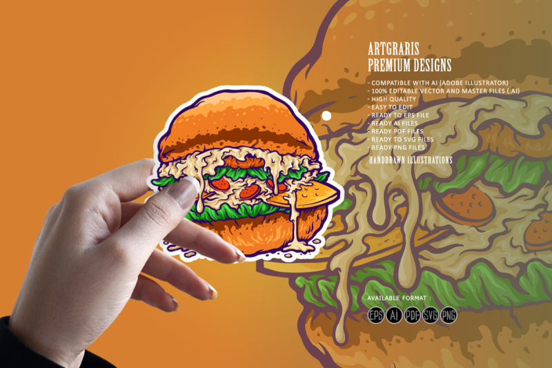 hamburger-fastfood-cartoon-style