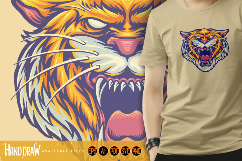 tiger-head-angry-mascot-illustration