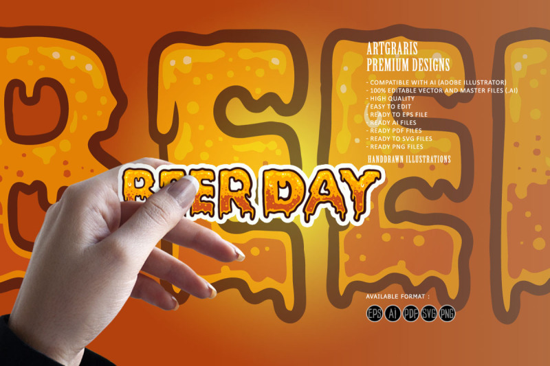 beer-day-typeface-lettering-texture