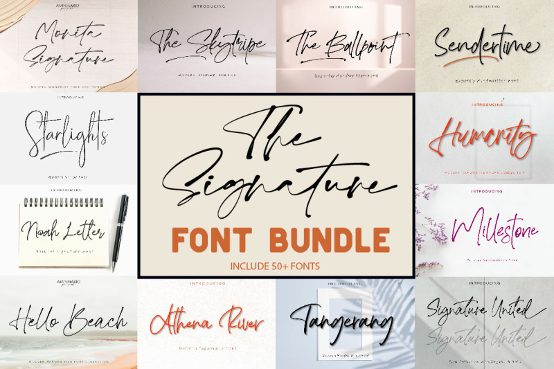 the-signature-font-bundle-sale