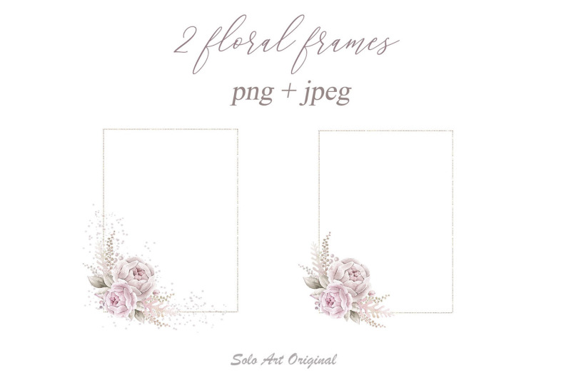 2-frames-vintage-pastel-rose-gold-floral-frame-watercolor