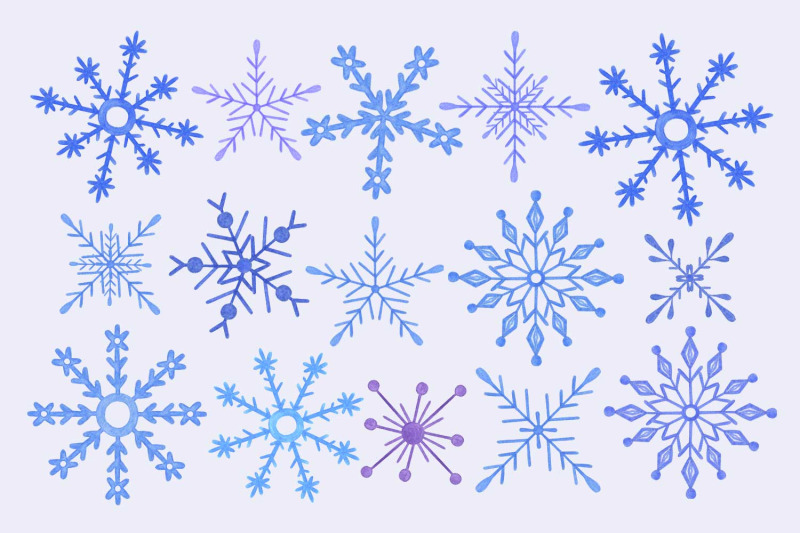 snowflakes-watercolor-winter-clipart