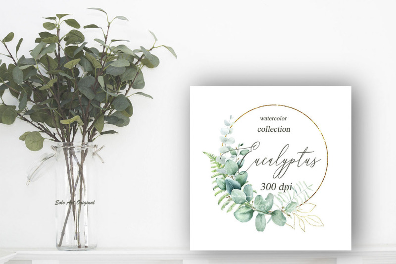 eucalyptus-frame-watercolor-clipart