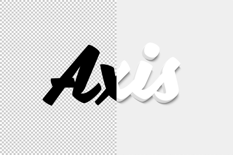 axis-3d-text-effect-psd