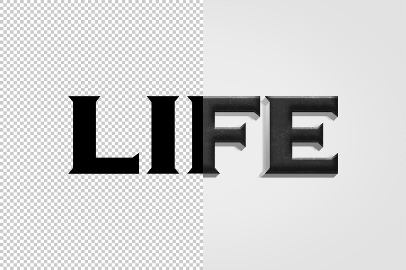 life-3d-text-effect-psd