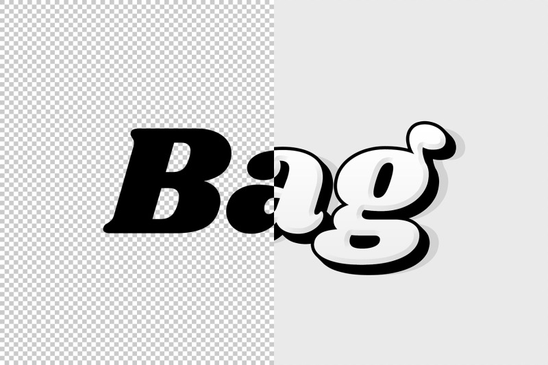 bag-3d-text-effect-psd