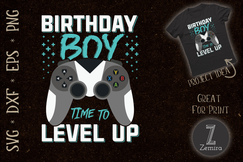 birthday-boy-time-to-level-up-video-game