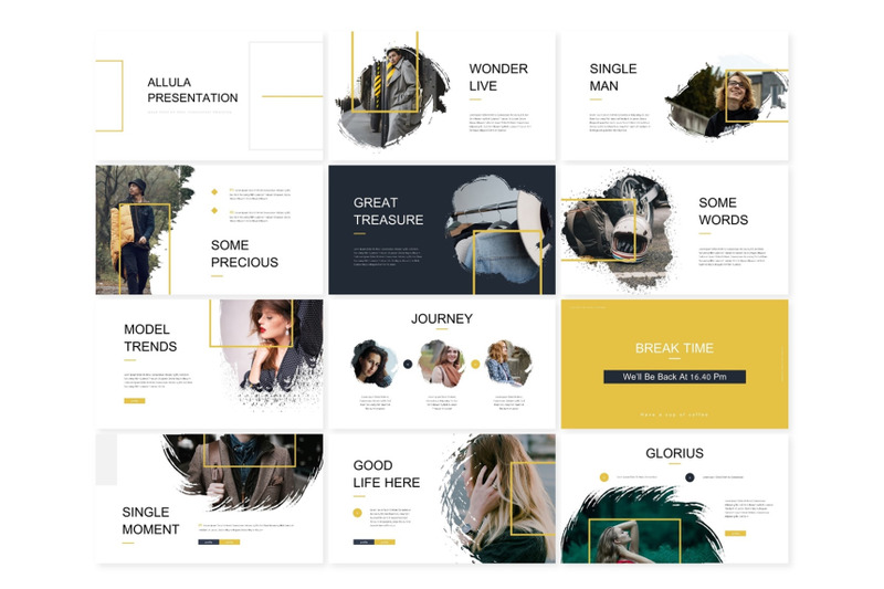 alula-brush-power-point-template