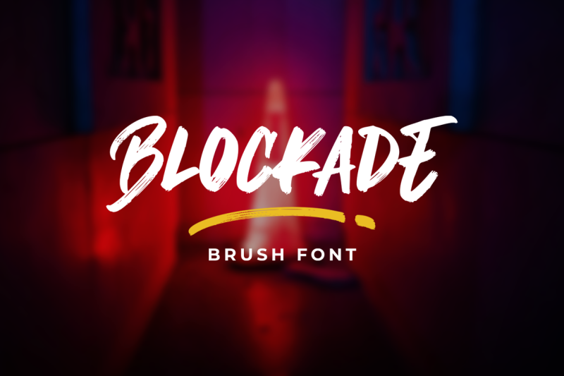 blockade-brush-font