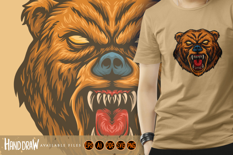 angry-bear-cartoon-mascot-illustrations