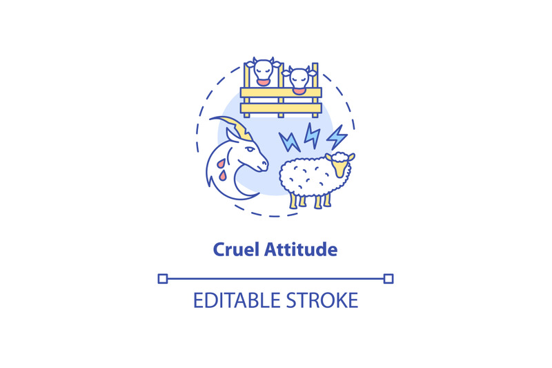 cruel-attitude-concept-icon