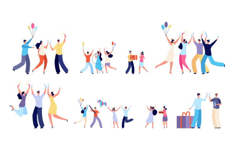 diverse-party-characters-fun-festival-people-laughing-dance-jumping