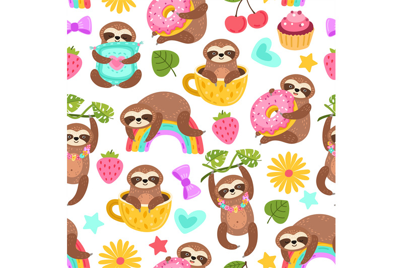 sloth-pattern-sleep-animal-cartoon-sloths-eat-dancing-or-dream-cute