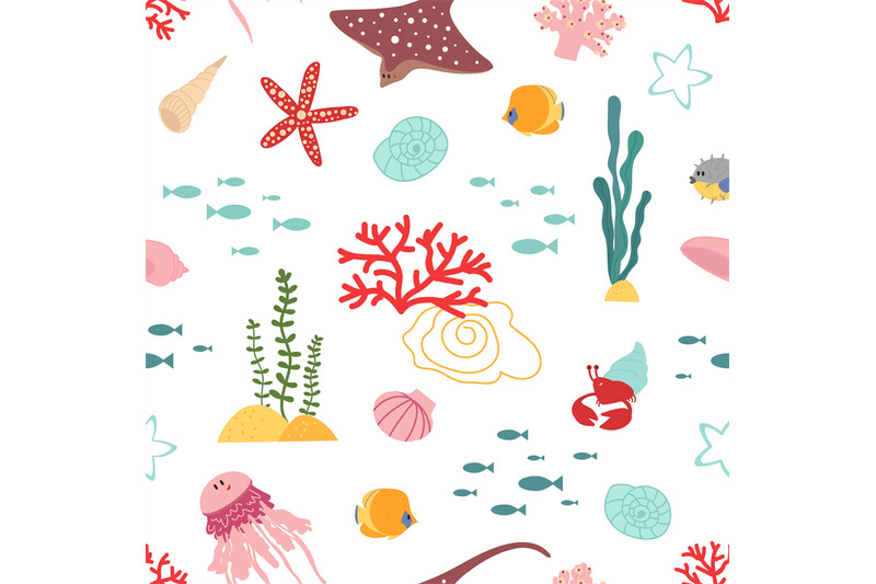 baby-sea-pattern-marine-life-seaweed-cute-animals-and-plants-kids-f