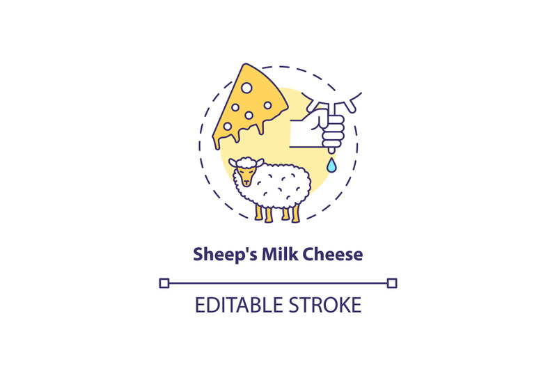 sheep-milk-cheese-concept-icon