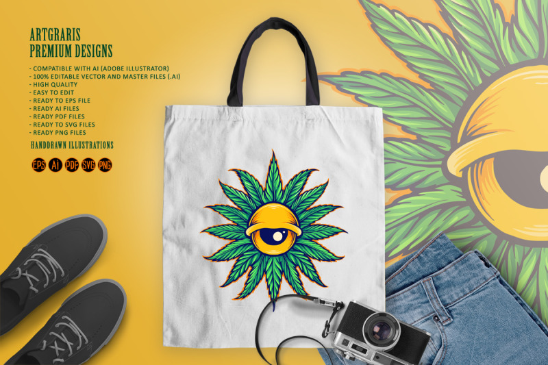 mandala-leaf-cannabis-eyes-illustration