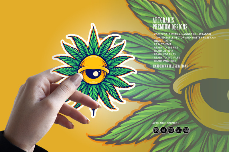 mandala-leaf-cannabis-eyes-illustration