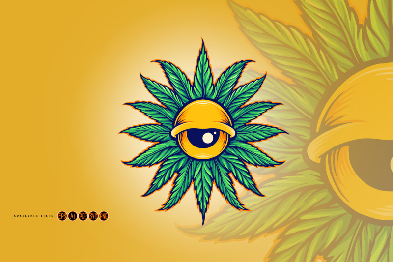 mandala-leaf-cannabis-eyes-illustration