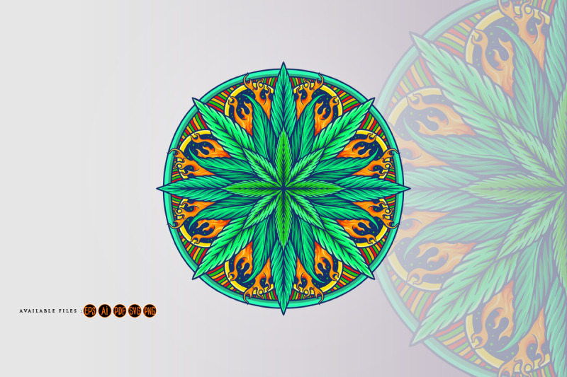 weed-leaf-mandala-cannabis-marijuana