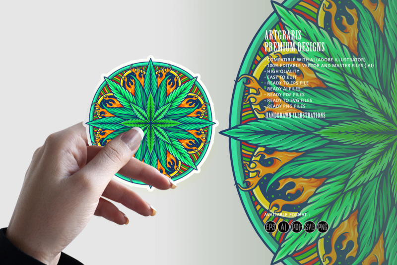 weed-leaf-mandala-cannabis-marijuana