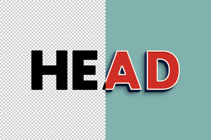 head-3d-text-effect-psd