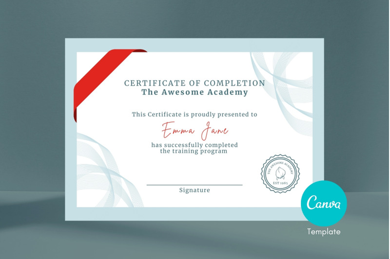 classic-certificate-of-completion-editable-canva-template