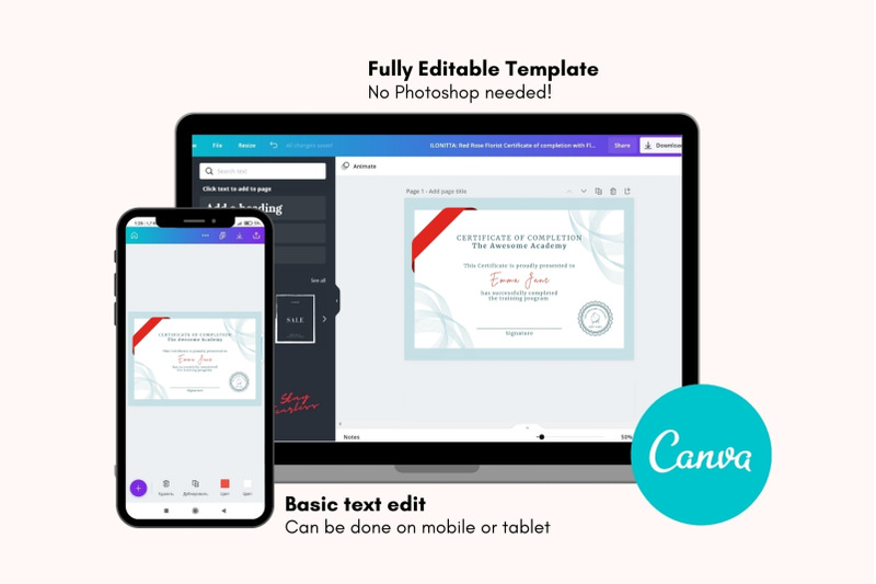 classic-certificate-of-completion-editable-canva-template